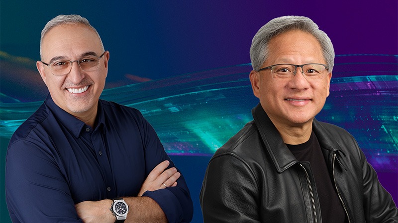 Antonio Neri and Jensen Huang